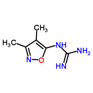 N-(3,4-dimethylisoxazol-5-yl)guanidine Structure,884197-54-0Structure