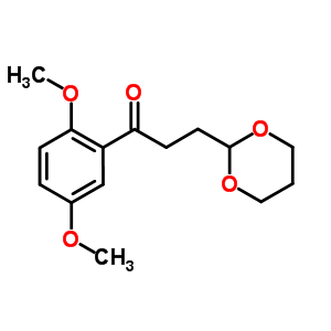 2,5-Dimethoxy-3-(1,3-dioxan-2-yl)propiophenone Structure,884504-42-1Structure