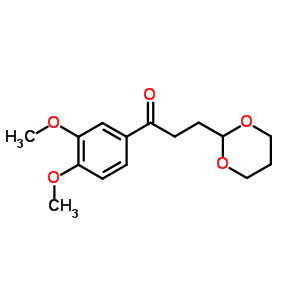 3,4-Dimethoxy-3-(1,3-dioxan-2-yl)-propiophenone Structure,884504-43-2Structure