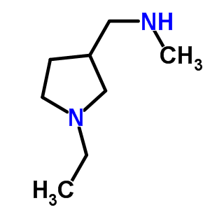 (1-乙基-3-吡咯烷)-n-甲基甲胺結(jié)構(gòu)式_884504-74-9結(jié)構(gòu)式