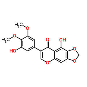 白射干素結(jié)構(gòu)式_88509-91-5結(jié)構(gòu)式