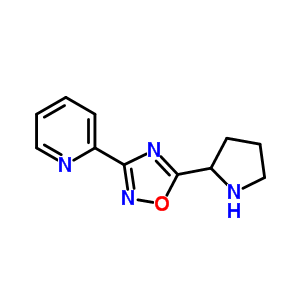 2-(5-Pyrrolidin-2-yl-[1,2,4]oxadiazol-3-yl)-pyridine Structure,885277-84-9Structure