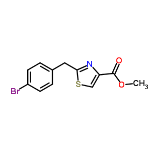 2-(4-Bromo-benzyl)-thiazole-4-carboxylic acid methyl ester Structure,885279-50-5Structure