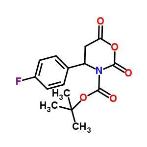 4-(4-Fluoro-phenyl)-2,6-dioxo-[1,3]oxazinane-3-carboxylic acid tert-butyl ester Structure,886362-60-3Structure