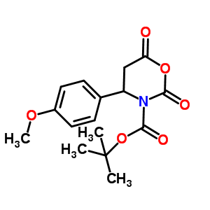 4-(4-Methoxy-phenyl)-2,6-dioxo-[1,3]oxazinane-3-carboxylic acid tert-butyl ester Structure,886362-61-4Structure