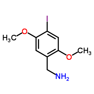 2,5-Dimethoxy-4-iodobenzylamine Structure,886362-66-9Structure