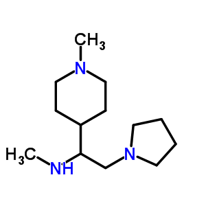 Methyl-[1-(1-methyl-piperidin-4-yl)-2-pyrrolidin-1-yl-ethyl]-amine Structure,886362-99-8Structure