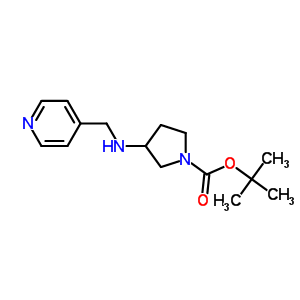 1-Boc-3-n-(pyridin-4-ylmethyl)-amino-pyrrolidine Structure,886364-95-0Structure