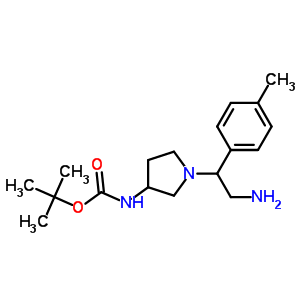 3-N-boc-1-(2-amino-1-p-tolyl-ethyl)-pyrrolidine Structure,886365-29-3Structure