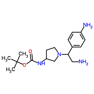 3-N-boc-1-[2-amino-1-(4-amino-phenyl)-ethyl]-pyrrolidine Structure,886365-35-1Structure