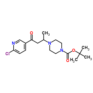 1-(6-Chloro-pyridin-3-yl)-3-(4-boc-piperazin-1-yl)-butan-1-one Structure,886365-70-4Structure