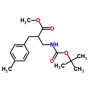 Methyl 2-n-boc-2-aminomethyl-3-p-tolyl-propionate Structure,886366-49-0Structure