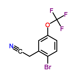 2-Bromo-5-(trifluoromethoxy)phenylacetonitrile Structure,886763-17-3Structure