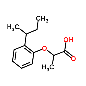 2-[2-(仲丁基)苯氧基]丙酸結(jié)構(gòu)式_887029-70-1結(jié)構(gòu)式