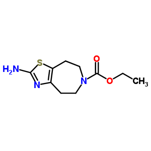 2-Amino-4,5,7,8-tetrahydro-6-(n-carbethoxy)thiazolo[5,4-d]azepine Structure,887352-57-0Structure