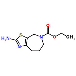 2-Amino-4,6,7,8-tetrahydro-5-(n-carbethoxy)thiazolo[5,4-d]azepine Structure,887352-60-5Structure