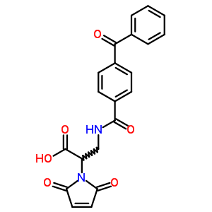 3-(Benzophenone-4-carboxamido)-2-maleimidopropanoic acid Structure,887352-68-3Structure