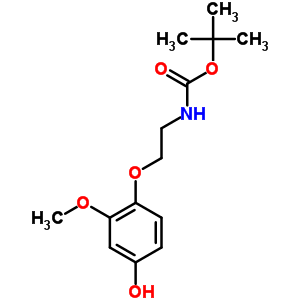 N-tert-boc-2-(4-hydroxy-2-methoxyphenoxy)-ethylamine Structure,887353-54-0Structure