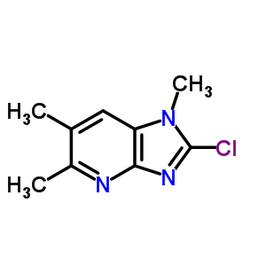 2-Chloro-1,5,6-trimethylimidazo [4,5-b] pyridine Structure,887354-13-4Structure