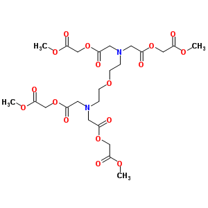 二甲基6,12-二[2-(2-甲氧基-2-氧代乙氧基)-2-氧代乙基]-4,14-二氧代-3,9,15-三氧雜-6,12-二氮雜十七烷-1,17-二酸酯結(jié)構(gòu)式_887407-56-9結(jié)構(gòu)式