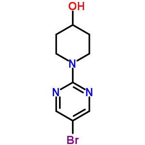 1-(5-Bromo-2-pyrimidinyl)-4-piperidinol Structure,887425-47-0Structure