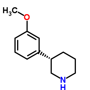 (S)-3-(3-甲氧基苯基)哌啶結(jié)構(gòu)式_88784-37-6結(jié)構(gòu)式