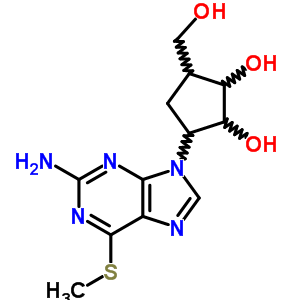 3-(2-Amino-6-methylsulfanyl-purin-9-yl)-5-(hydroxymethyl)cyclopentane-1,2-diol Structure,88801-89-2Structure