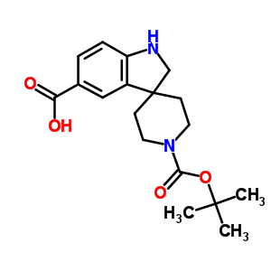 1-(Tert-butoxycarbonyl)spiro[indoline-3,4-piperidine]-5-carboxylic acid Structure,888222-12-6Structure