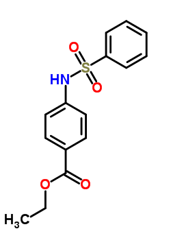 4-(苯磺酰基氨基)苯甲酸乙酯結(jié)構(gòu)式_89113-18-8結(jié)構(gòu)式