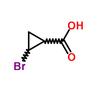 Cyclopropanecarboxylicacid, 2-bromo- Structure,89123-64-8Structure