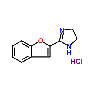 2-(2-苯并呋喃)-2-咪唑啉鹽酸鹽結構式_89196-95-2結構式