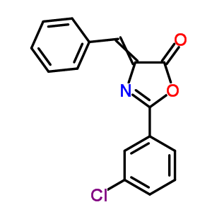 4-Benzylidene-2-(3-chlorophenyl)-1,3-oxazol-5-one Structure,89242-16-0Structure