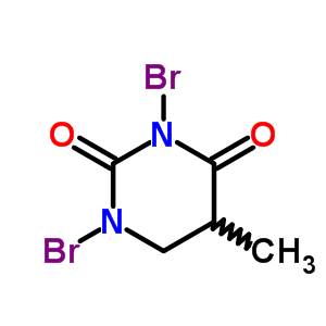 2,4(1H,3h)-pyrimidinedione, 1,3-dibromodihydro-5-methyl- Structure,89322-60-1Structure