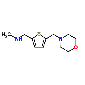 N-methyl-[5-(morpholinomethyl)thien-2-ylmethyl]amine Structure,893742-71-7Structure