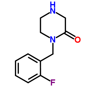 1-[(2-Fluorophenyl)methyl]-2-piperazinone Structure,893747-85-8Structure