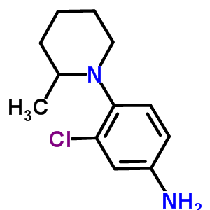 3-Chloro-4-(2-methyl-1-piperidinyl)aniline Structure,893750-67-9Structure