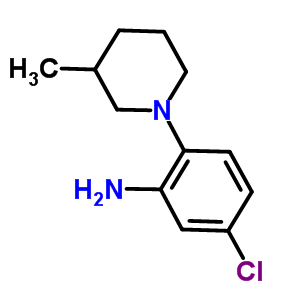 5-Chloro-2-(3-methyl-1-piperidinyl)aniline Structure,893751-41-2Structure