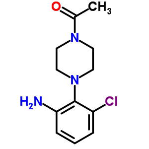 1-[4-(2-Amino-6-chlorophenyl)-1-piperazinyl]ethanone Structure,893779-10-7Structure