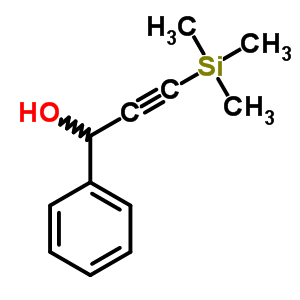 1-Phenyl-3-(trimethylsilyl)-2-propyn-1-ol Structure,89530-34-7Structure