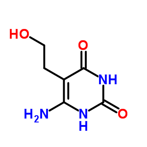 6-Amino-5-(2-hydroxyethyl)-1h-pyrimidine-2,4-dione Structure,89598-70-9Structure