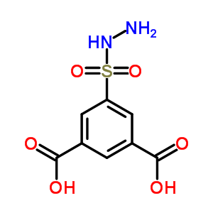 5-(Hydrazinesulfonyl)benzene-1,3-dicarboxylic acid Structure,89626-10-8Structure