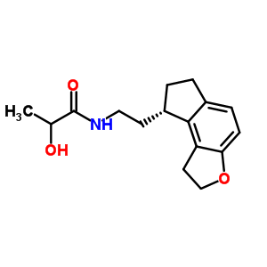 2-羥基-N-{2-[(8S)-1,6,7,8-四氫-2H-茚并[5,4-b]呋喃-8-基]乙基}丙酰胺結(jié)構(gòu)式_896736-21-3結(jié)構(gòu)式