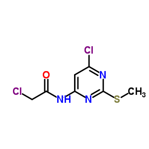 2-Chloro-n-(6-chloro-2-methylsulfanyl-pyrimidin-4-yl)acetamide Structure,89793-61-3Structure