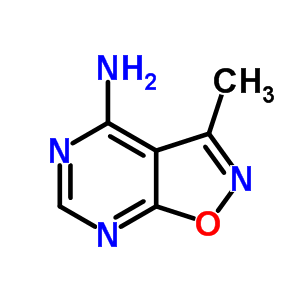 (9ci)-3-甲基-異噁唑并[5,4-d]嘧啶-4-胺結(jié)構(gòu)式_89799-07-5結(jié)構(gòu)式