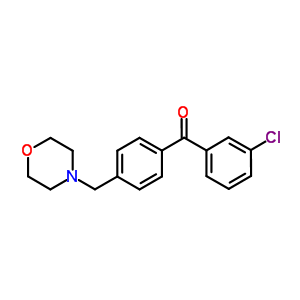 (3-Chlorophenyl)(4-morpholin-4-ylmethylphenyl)methanone Structure,898769-94-3Structure