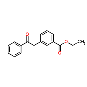 3-(2-氧代-2-苯基乙基)苯甲酸乙酯結構式_898776-64-2結構式