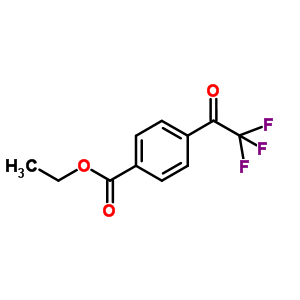 4-(2,2,2-三氟乙?；?苯甲酸乙酯結(jié)構(gòu)式_898787-14-9結(jié)構(gòu)式