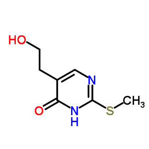 5-(2-Hydroxyethyl)-2-methylsulfanyl-3h-pyrimidin-4-one Structure,89943-45-3Structure