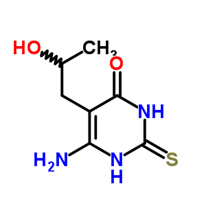 6-Amino-5-(2-hydroxypropyl)-2-sulfanylidene-1h-pyrimidin-4-one Structure,90008-75-6Structure