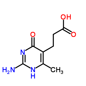 5-Pyrimidinepropanoicacid, 2-amino-1,6-dihydro-4-methyl-6-oxo- Structure,90091-19-3Structure